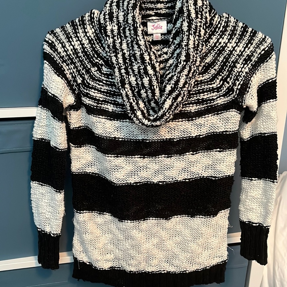 JUSTICE knit turtle neck sweater